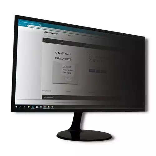 Ochrona prywatności i wzroku w nowoczesnym stylu: filtr prywatyzujący Qoltec 15.6" – idealny wybór dla profesjonalistów