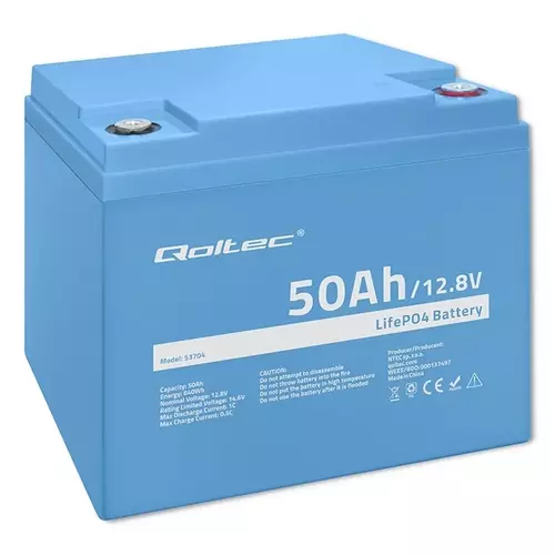 Akumulator Qoltec LiFePO4 12.8V 50Ah - niezawodne źródło energii dla każdego urządzenia