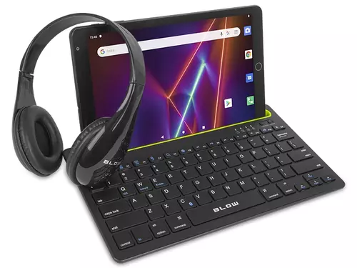Kompleksowe centrum zdalnej nauki i pracy - BLOW Tablet LaserTAB10 z klawiaturą i słuchawkami Bluetooth