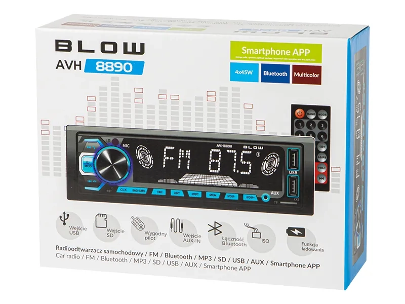 Radio samochodowe BLOW AVH-8890 - niezawodny partner każdej podróży