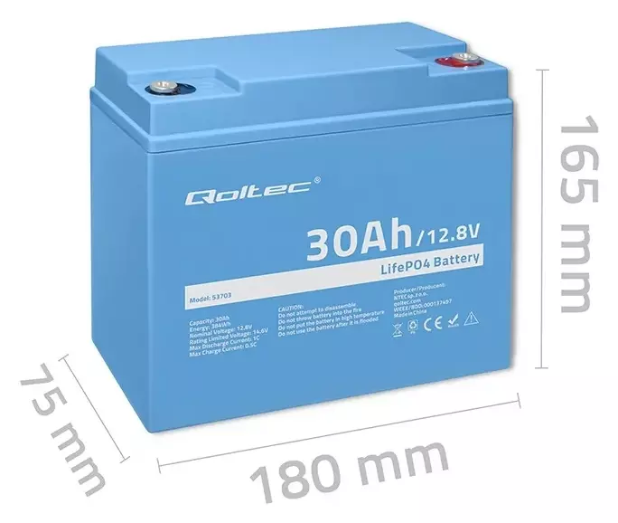 Bezpieczna i ekologiczna moc - Akumulator Qoltec LiFePO4 12.8V 30Ah nowym standardem efektywności energetycznej