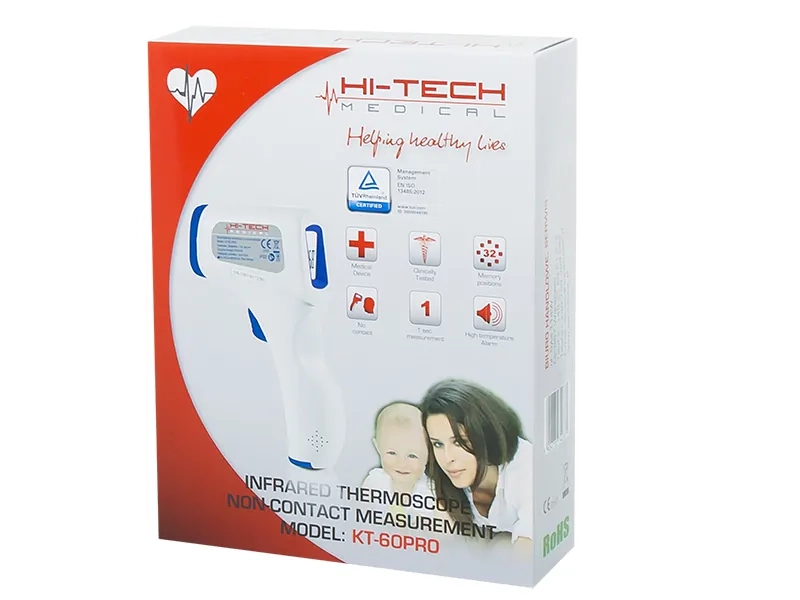 Bezkontaktowy termometr HI-TECH MEDICAL KARDIO-TEST KT-60 PRO - szybki, dokładny i niebudzący dzieci podczas snu