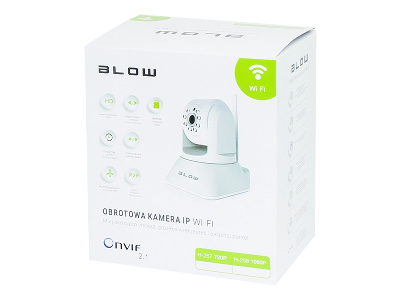 Pełna kontrola i komfort obserwacji - odkryj kamerę IP BLOW WiFi 1080p z funkcją obrotową