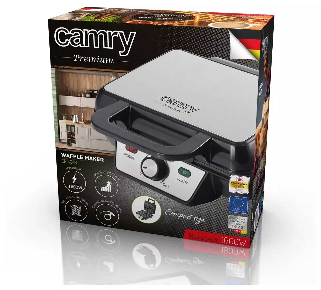 Odkryj chrupkość i komfort z gofrownicą Camry CR 3046 - idealna do każdej kuchni