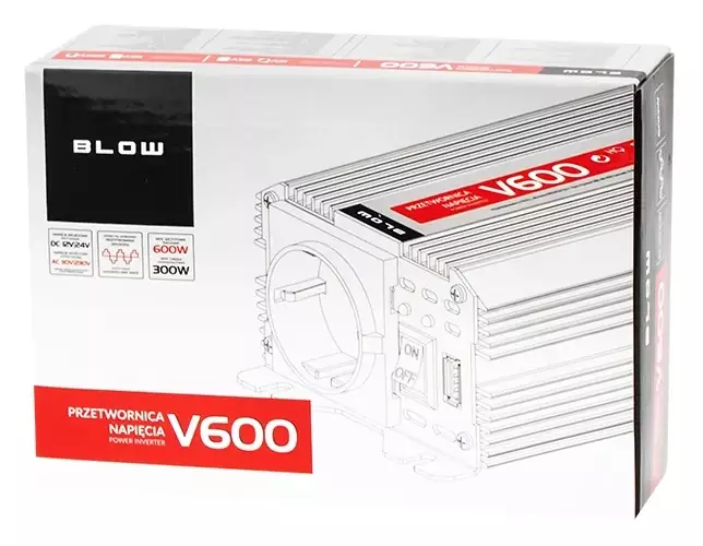 Przetwornica samochodowa BLOW 300W - energia zawsze pod ręką, gdziekolwiek jesteś