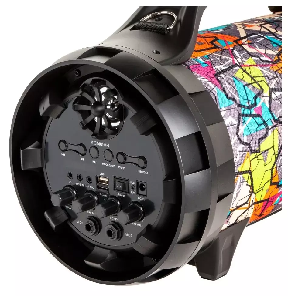Zabawa bez granic – głośnik Bluetooth REBEL z karaoke i mikrofonem, idealny na każdą imprezę