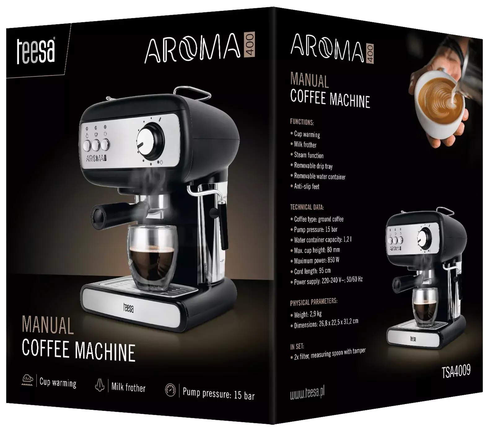 Odkryj magiczny smak kawy z ekspres TEESA AROMA 400 - idealne rozwiązanie dla każdego miłośnika aromatycznego napoju