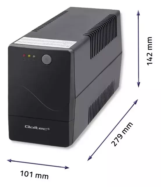 Niezawodna ochrona i energia na wyciągnięcie ręki – UPS Qoltec Monolith 850VA dla bezpiecznej pracy Twojego sprzętu